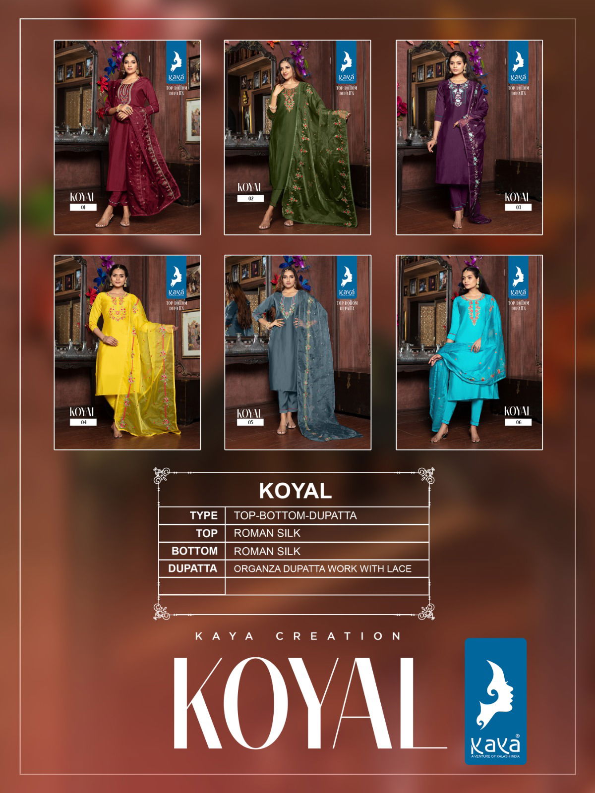 Kaya Koyal Silk Readymade Suits Catalog
